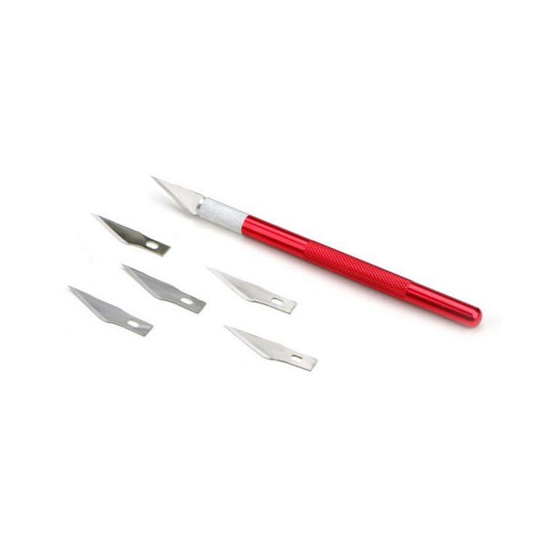 Präzisionsmesser, Messer inkl. 5 Ersatzklingen, Skalpell - Kuchenwunder-Shop