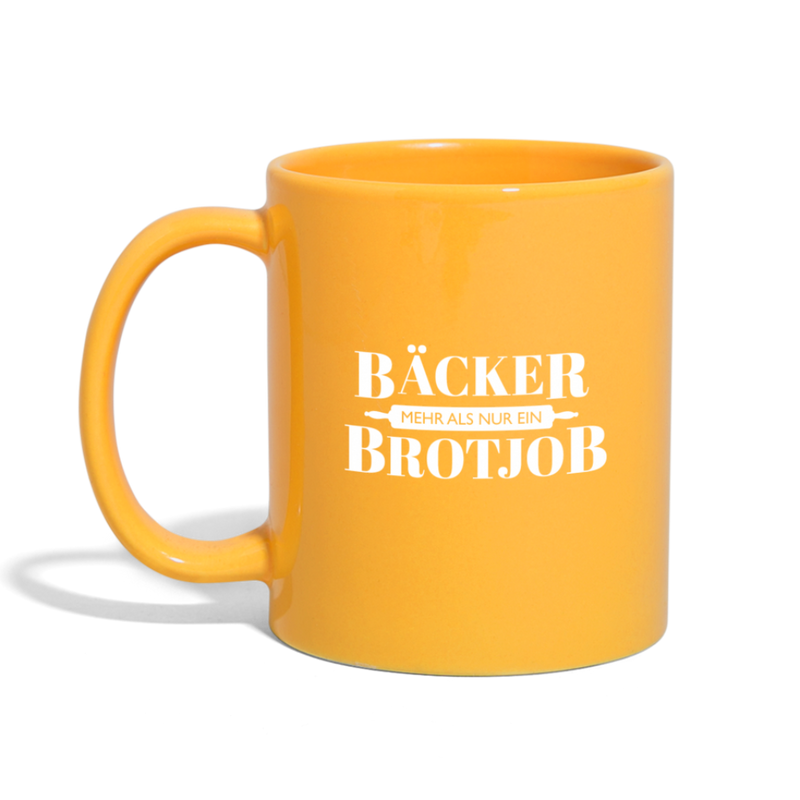 Bäcker, mehr als nur ein Brotjob - Tasse - Sonnengelb