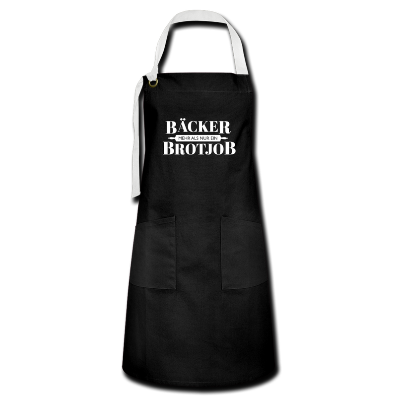 Backen ist mehr als nur ein Brotjob - Schürze - Schwarz/Weiß