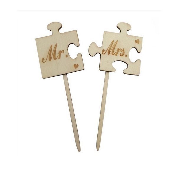 Caketopper Mr. and Mrs. PUZZLETEILE - Kuchenwunder-Shop