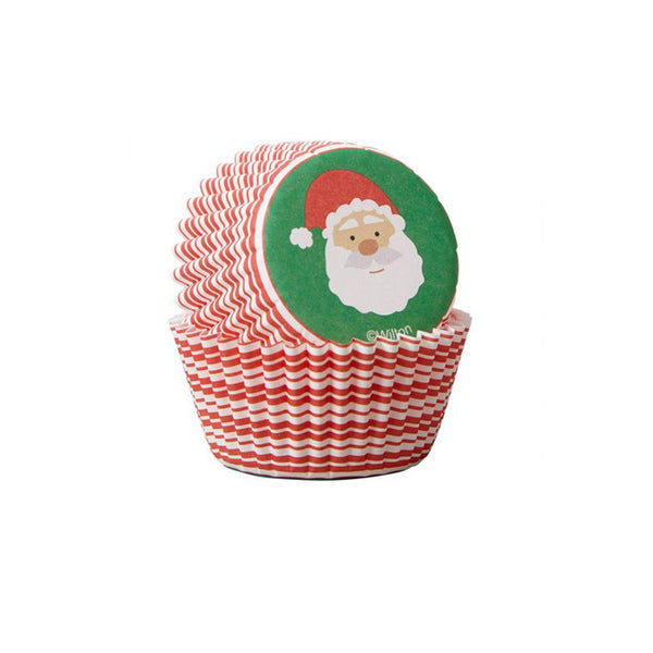 Wilton Mini-Cupcake-Backförmchen, Weihnachtsmann 100 Stück - Kuchenwunder-Shop