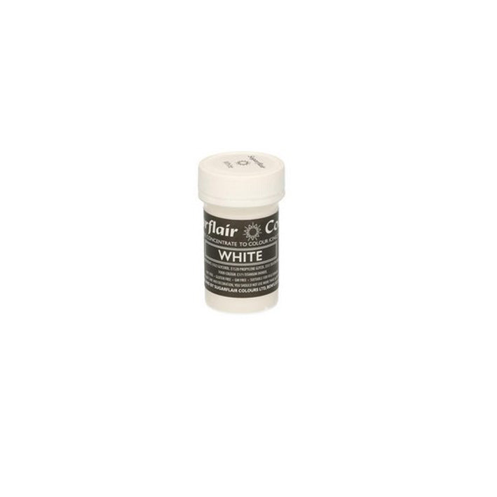 Sugarflair Paste Colour Pastel WHITE 25 g - Kuchenwunder-Shop
