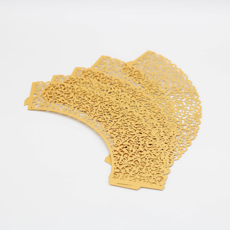 Cupcake Wrappers GOLD 10 Stk. - Kuchenwunder-Shop
