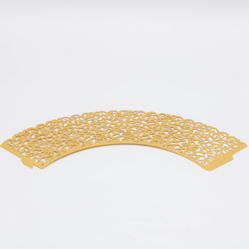 Cupcake Wrappers GOLD 10 Stk. - Kuchenwunder-Shop