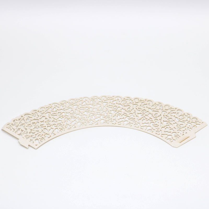 Cupcake Wrappers WEISS/PERLMUTT 10 Stk. - Kuchenwunder-Shop