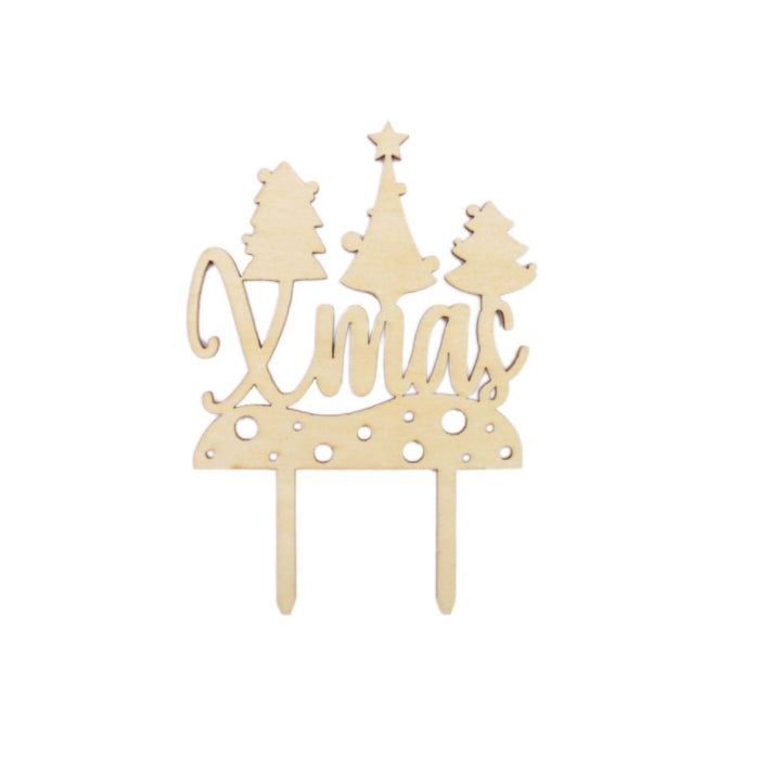 Caketopper XMas aus Holz