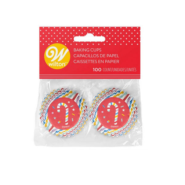 Wilton Mini Backförmchen Zuckerstange 100 Stück - Kuchenwunder-Shop